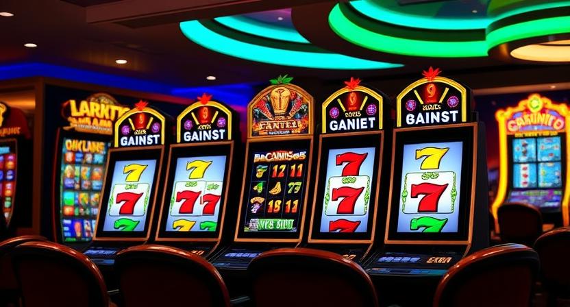 Colorful H31 slot machines with jackpot prizes